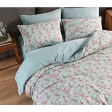 Tek Kişilik Nevresim Takımı I 160 x 220 I Yeşil-Pembe