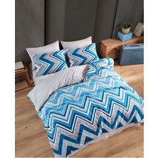 Tek Kişilik Nevresim Takımı I 160 x 220 I Mavi-Gri