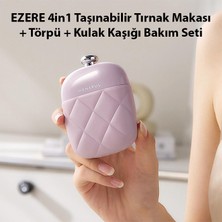 Ezere 4in1 Tasinabilir Tirnak Makasi + Törpü + Kulak Kasigi Bakim Seti