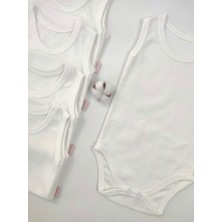 Omy 5'li Basic Bisiklet Yaka Çıtçıtlı Body Zıbın Atlet Yenidoğan Hastane Çıkışı Kız Erkek Bebek Çocuk