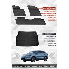 Byd Seal U Dm-I 2024+ Uyumlu Liner Marka 3D Kulaksız Üst Bagaj Havuzu + Sahler 4.5d Oto Paspas