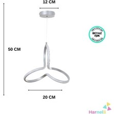 Harnelli Mutfak Oda Hol Antre  Beyaz Işık Modern Ledli Avize