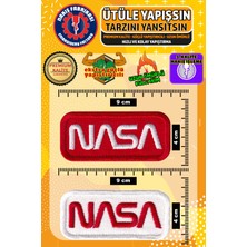 Nakış Fabrikası Ütü ile Yapışan Nakışlı Arma Yama, Nasa Uzay Set (5 Adet) Ütüyle Yapışan Nakış Dokuma Aplike Patch