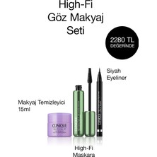 Clinique High-fi™ Göz Makyaj Seti - Siyah Maskara 10ml, Siyah Eyeliner, Balm 15ml