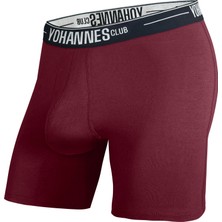 Yohannes Club Erkek, Özel Seperatörlü Pamuklu Boxer,tekli, Bordo