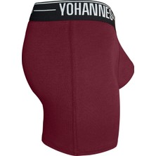 Yohannes Club Erkek, Özel Seperatörlü Pamuklu Boxer,tekli, Bordo