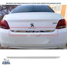 Ebal Oto Peugeot 301 Krom Bagaj Alt Çıtası 2012 Üzeri P.çelik