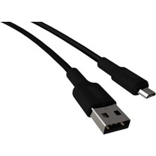 Coral Micro USB Hızlı Şarj Kablosu (Siyah + Siyah Uç) (120 Cm)