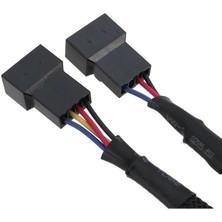 5353 Fan Çoklayıcı 2 Port Y Pwm 4 Pin Splitter Çoklayıcı Switch Örgülü Kablosu (5353-2'LI Port)