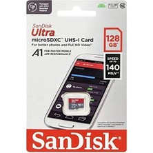 Ultra 128GB 140MB/S Microsdxc Uhs-I Hafıza Kartı SDSQUAB-128G-GN6MN