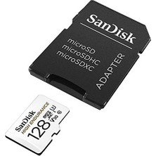 High Endurance Microsdxc Bellek Kartı 128 GB + Adaptör (Dash Camları ve Özel Güvenlik Kameraları Için, 100 Mb/s Okuma, Full Hd ve 4K Videolar Için V30)