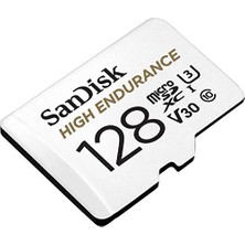 High Endurance Microsdxc Bellek Kartı 128 GB + Adaptör (Dash Camları ve Özel Güvenlik Kameraları Için, 100 Mb/s Okuma, Full Hd ve 4K Videolar Için V30)