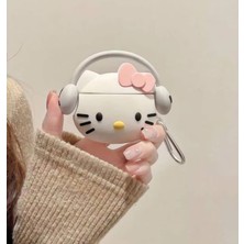 Iphone Pro/pro2 Nesil Uyumlu Koruyucu Bluetooth Kulaklık Kılıfı Hello Kitty Figürlü