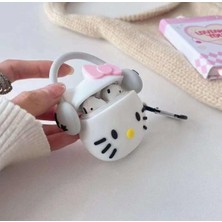 Iphone Pro/pro2 Nesil Uyumlu Koruyucu Bluetooth Kulaklık Kılıfı Hello Kitty Figürlü