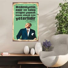Durusoy Shop Center Ahşap Retro Mdf Poster , Komik Sözler , Duvar Yazıları , Manzara ,  Tarih , Edebiyat - TBL0425