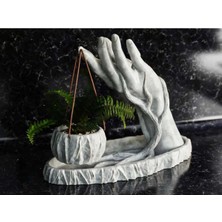 Modern Çiçeklik ve Dekoratif El Heykeli