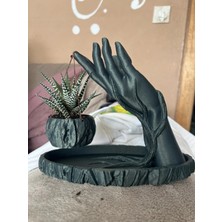 Modern Çiçeklik ve Dekoratif El Heykeli