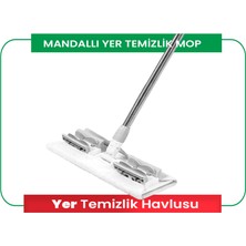 Viscomop Modüler Saplı Mandallı Mop Profesyonel Temizlik Seti - Beyaz Renk