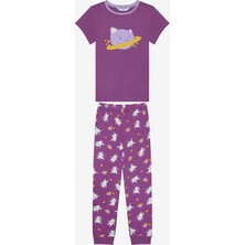 Penti Pamuklu Kız Çocuk Universe 2li Çok Renkli Pijama Takımı