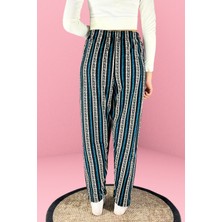 Dreamy Soft Kadife Dokulu Desenli Süet Pijama Altı Pantolon