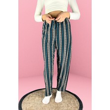 Dreamy Soft Kadife Dokulu Desenli Süet Pijama Altı Pantolon