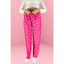Dreamy Soft Kadife Dokulu Desenli Süet Pijama Altı Pantolon