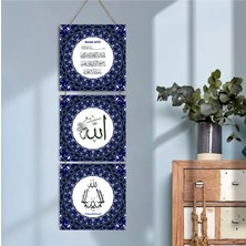 Durusoy Shop Center Ahşap Katlanabilir 3lü Tablo - TBL0052
