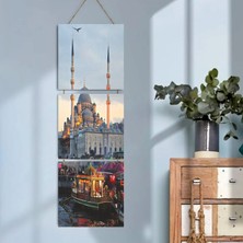 Durusoy Shop Center Ahşap Katlanabilir 3lü Tablo - TBL0099