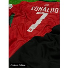 P.o.r.t.e.k.i.z Milli Takım 24-25 Sezon C.ronaldo Çocuk Forması 4 Lü Set(Kırmızı)