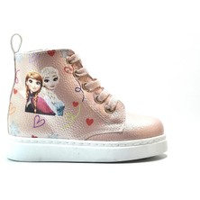 Onlo Ayakkabı FR.0223 Siyah & Pudra Fermuarlı Kız Çocuk Bebek Postal Bot