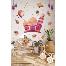 Msticker Soft Pastel Renklerde Ramazanı Şerif Sticker Seti Ramazan Süsü Sticker, Çocuklar Için Ramazan Seti
