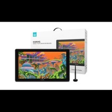 Huion Kamvas 22 Plus IPS Panel Full Hd LCD Grafik Tablet 8192 Kademe Basınç Hassasiyetli, 140% Srgb, 5080LPI Çözünürlük Grafik Tablet (HUGS2202)