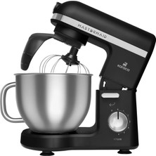 Mastermaid Chef Pro Çift Kollu Stand Mikser 1750W Black Silver