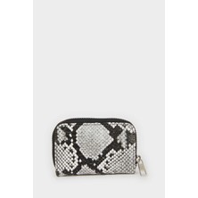 DeFacto Kadın Yılan Desenli Fermuarlı Bozuk Para Cüzdanı E5487AXNS