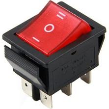 Go İthalat Tekli Soba Anahtarı Geniş Işıklı 6 Pin On-Off IC-105