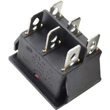 Go İthalat Tekli Soba Anahtarı Geniş Işıklı 6 Pin On-Off IC-105