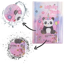 Vuki Panda Simli ve Sulu Kapaklı Kalem Kutulu A5 Defter