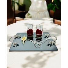 Flame Gümüş Söz Nişan Tepsisi