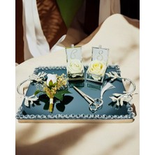 Serenity Gümüş Söz Nişan Tepsisi