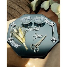 Fusion Sekizgen Gümüş Söz Nişan Tepsisi