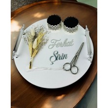 Adoration Polyester Gümüş Söz Nişan Tepsisi