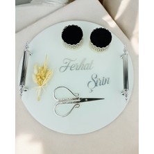 Union Gümüş Beyaz Söz Nişan Tepsisi