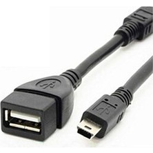 Navidata 5 Pin Mini USB Otg Kablo V3 5 Pin Otg USB Çevirici Kablo 2 Adet