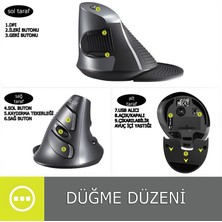 Delux M618GX Dikey 6 Tuşlu Kablosuz Optik Mouse