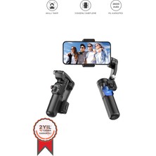 Torima M02 Siyah 180° Gimbal Özellikli Telefon Tutucu Akıllı Tripod Video Selfie Çubuğu