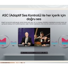 Lg Optik USB -Bluetooth Bağlantı Kablosuz Üstün Bas  300W 2.1 Kanal Soundbar-Hdmı Kablo Hediyeli