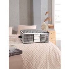 Formeya Baza ve Yatak Altı Uyumlu 4 Adet Lüks Pencereli Dolap Düzenleyici Hurç Baza Altı Hurç 64  x  45  x  22 cm
