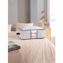 Formeya Baza ve Yatak Altı Uyumlu 4 Adet Lüks Pencereli Dolap Düzenleyici Hurç Baza Altı Hurç 64  x  45  x  22 cm