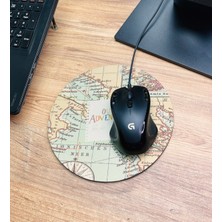 Giftmoda Travel Tasarımlı Oval Mouse Pad	