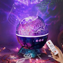 K890 Dinozor Yumurtası Bluetooth Hoparlör ve Gece Lambası Ambians Işık Mavi
